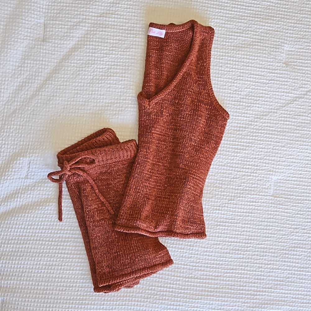 PINK Lilly 2pc Terracota Lounge Set